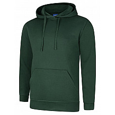 UC509 Bottle Green Deluxe Hooded Sweatshirt