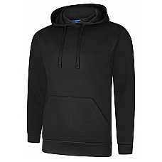 UC509 Black Deluxe Hooded Sweatshirt