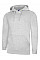 UC509 Heather Grey Deluxe Hooded Sweatshirt