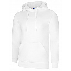 UC509 White Deluxe Hooded Sweatshirt