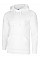 UC509 White Deluxe Hooded Sweatshirt