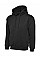 UC510 Black Ladies Deluxe Hooded Sweatshirt