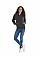 UC510 Charcoal Ladies Deluxe Hooded Sweatshirt