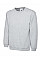 UC211 Heather Grey Ladies Deluxe Crew Neck Sweatshirt