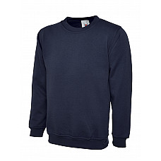 UC211 Navy Ladies Deluxe Crew Neck Sweatshirt