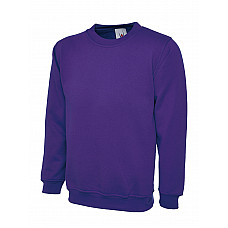 UC211 Purple Ladies Deluxe Crew Neck Sweatshirt