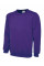 UC211 Purple Ladies Deluxe Crew Neck Sweatshirt