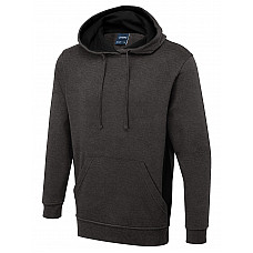 UC517 Charcoal/Black Two Tone Hooded Sweatshirt