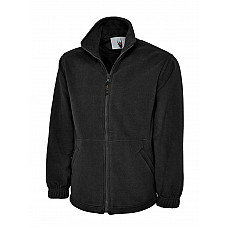 UC601 Black Heavyweight Full Zip Fleece Jacket