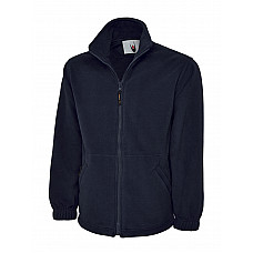 UC601 Navy Heavyweight Full Zip Fleece Jacket