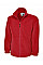 UC601 Red Heavyweight Full Zip Fleece Jacket