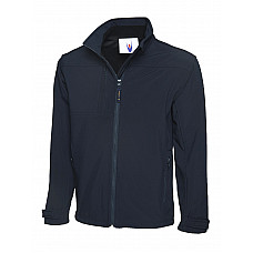 UC611 Navy Deluxe Full Zip Soft Shell Jacket