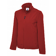 UC612 Red Classic Full Zip Soft Shell Jacket