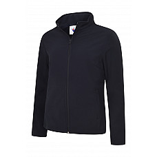 UC613 Navy Ladies Classic Full Zip Soft Shell Jacket