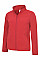 UC613 Red Ladies Classic Full Zip Soft Shell Jacket