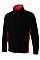 UC617 Black/Red Two Tone Full Zip Fleece Jacket