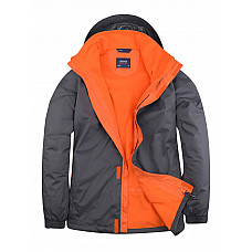 UC621 Deep Grey/Fiery Orange Deluxe Outdoor Jacket