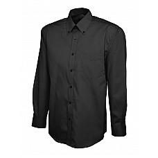 UC701 Black Mens Pinpoint Oxford Full Sleeve Shirt