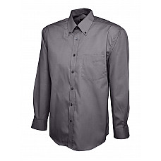 UC701 Charcoal Mens Pinpoint Oxford Full Sleeve Shirt