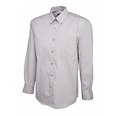 UC701 Silver Grey Mens Pinpoint Oxford Full Sleeve Shirt