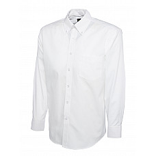 UC701 White Mens Pinpoint Oxford Full Sleeve Shirt