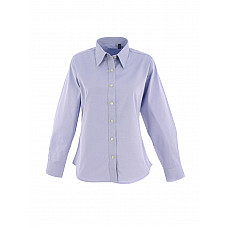 UC703 Light Blue Ladies Pinpoint Oxford Full Sleeve Shirt