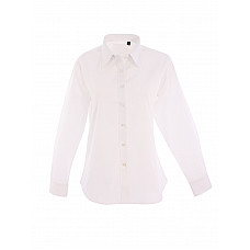 UC703 White Ladies Pinpoint Oxford Full Sleeve Shirt