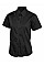 UC704 Black Ladies Pinpoint Oxford Half Sleeve Shirt