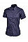 UC704 Navy Ladies Pinpoint Oxford Half Sleeve Shirt