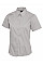 UC704 Silver Grey Ladies Pinpoint Oxford Half Sleeve Shirt