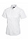 UC704 White Ladies Pinpoint Oxford Half Sleeve Shirt