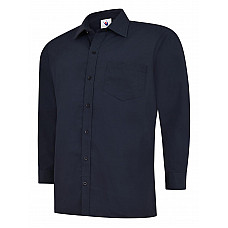 UC709 Navy Mens Poplin Full Sleeve Shirt