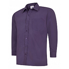 UC709 Purple Mens Poplin Full Sleeve Shirt