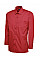 UC709 Red Mens Poplin Full Sleeve Shirt