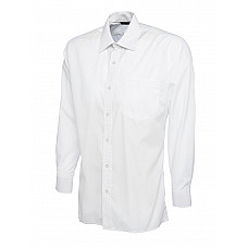 UC709 White Mens Poplin Full Sleeve Shirt