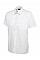 UC710 White Mens Poplin Half Sleeve Shirt