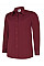 UC711 Burgundy Ladies Poplin Full Sleeve Shirt