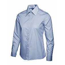 UC711 Light Blue Ladies Poplin Full Sleeve Shirt