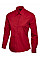 UC711 Red Ladies Poplin Full Sleeve Shirt