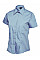 UC712 Light Blue Ladies Poplin Half Sleeve Shirt