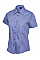 UC712 Mid Blue Ladies Poplin Half Sleeve Shirt