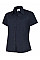 UC712 Navy Ladies Poplin Half Sleeve Shirt