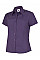 UC712 Purple Ladies Poplin Half Sleeve Shirt