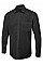 UC713 Black Men's Long Sleeve Poplin Shirt