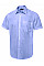 UC714 Mid Blue Men's Short Sleeve Poplin Shirt