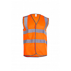 UC801 Orange Hi Vis Safety Waistcoat