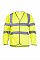 UC802 Yellow Long Sleeve Hi Vis Safety Waistcoat