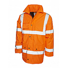 UC803 Orange Hi Vis Road Safety Jacket