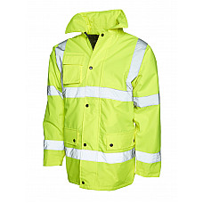 UC803 Yellow Hi Vis Road Safety Jacket