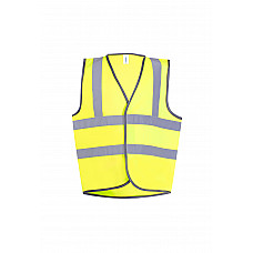 UC806 Yellow Childrens Hi Vis Waist Coat